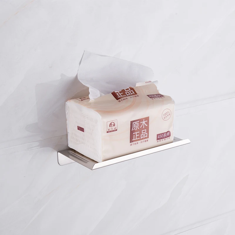 stainless steel toilet paper holder bathroom wall mount wc paper phone holder shelf towel roll shelf accessories free global shipping