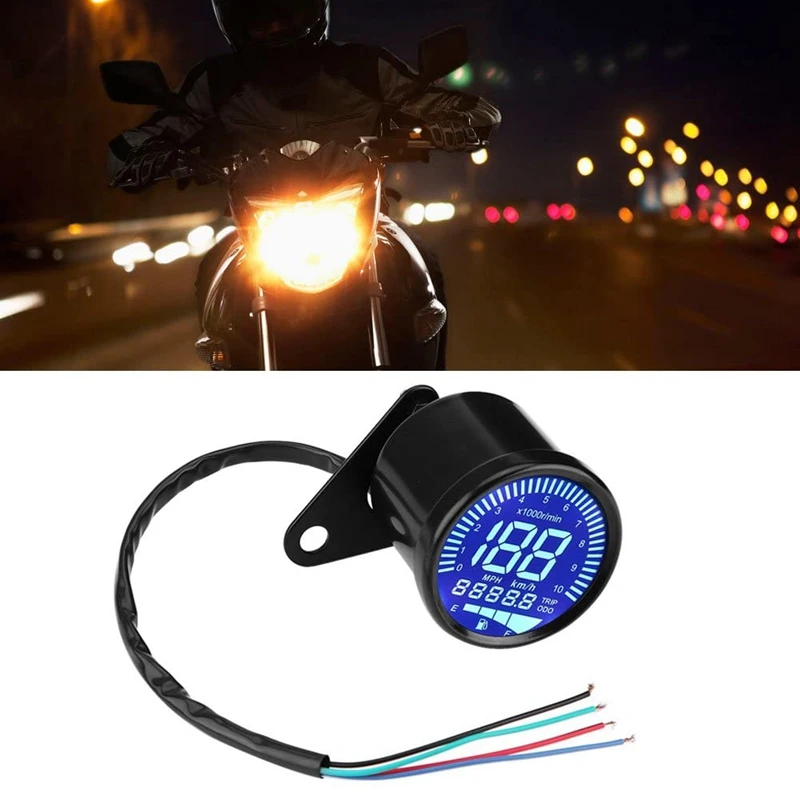 Универсальный мотоцикл 2 В постоянного тока спидометр измеритель