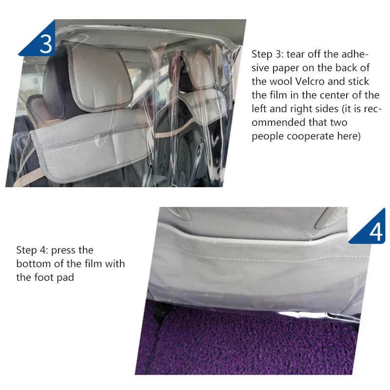 Автомобильная Защитная пленка для такси анти-туман Самозащита прозрачная