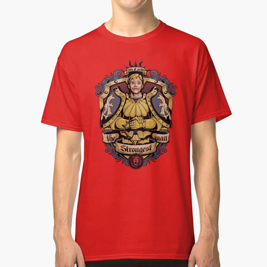 Футболка с изображением Льва греха прайда escanor seven deadly sins 7 meliodas Cil merlin пальто из
