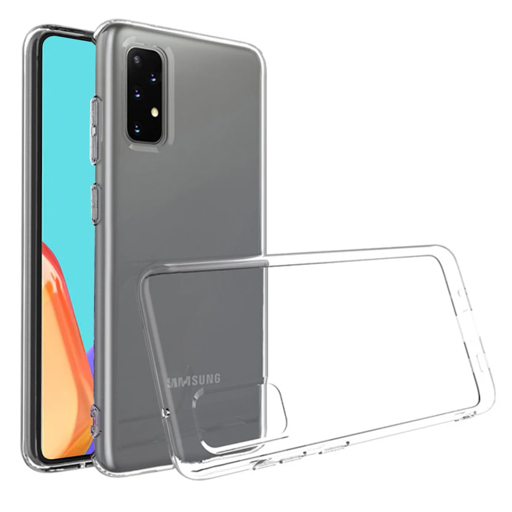 Прозрачный силиконовый чехол для Samsung Galaxy F62 A12 A72 A52 A42 5G прозрачный мягкий A52S A32 A13