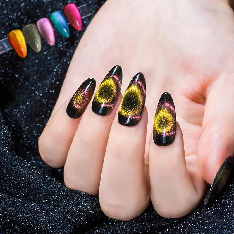 

Mtssii 9D Galaxy Cat Eye Nail Gel Chameleon Magnetic Gel Nail Polish Soak Off UV/LED Nail Varnishes Semi Permanent Manicure Gel