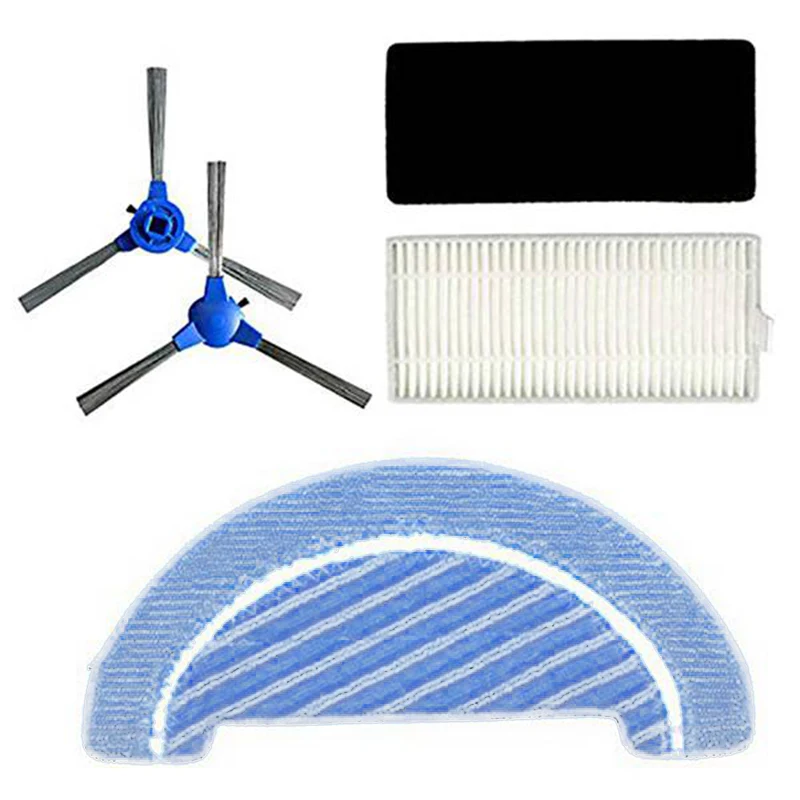 Робот боковая щетка Hepa фильтр Швабра Ткань робот пылесос аксессуар замена