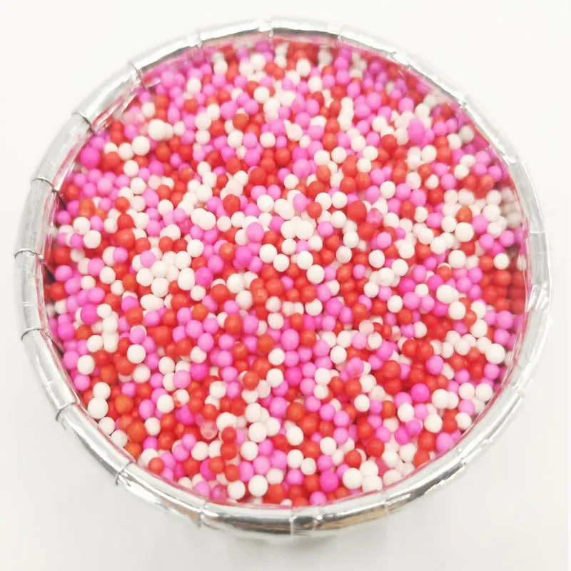 15 г съедобные разноцветные жемчужные сахарные бусины для украшения торта