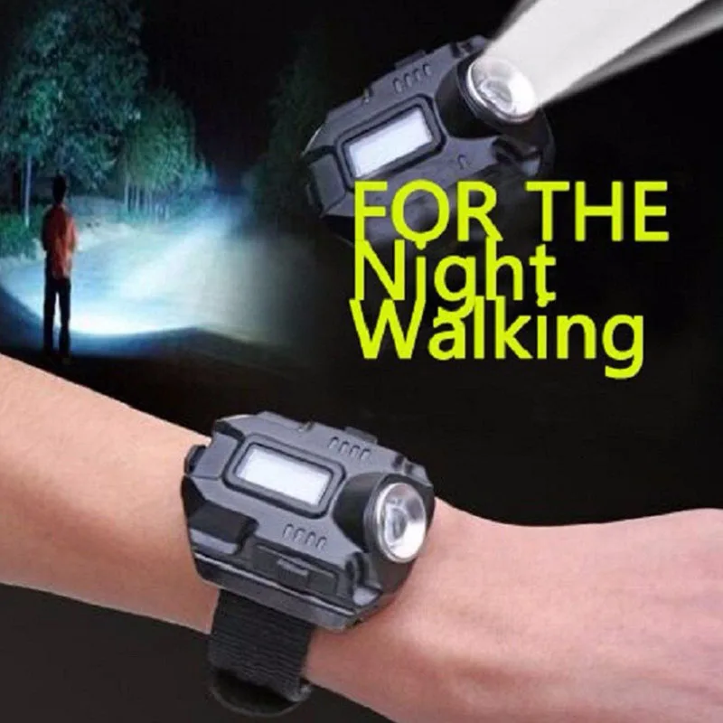 

Светодиодный наручные часы вспышки светильник фонарь светильник USB Перезаряжаемые светодиодный тактический вспышки светильник Фонари лег...