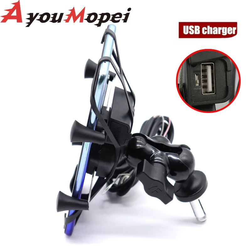 

Phone Holder USB Charger for BMW F800R F800GT F800GS F700GS F650GS F650 CS/ST/Funduro Motorcycle GPS Navigation Bracket