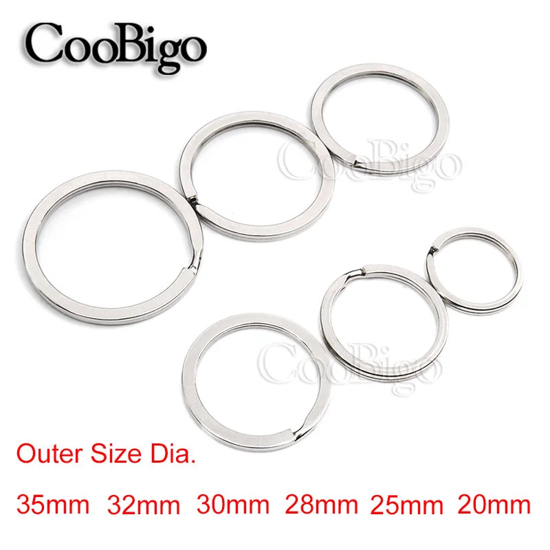 10 шт. круглые плоские кольца для ключей с наружным диаметром 6 размеров 20-35 мм | Дом