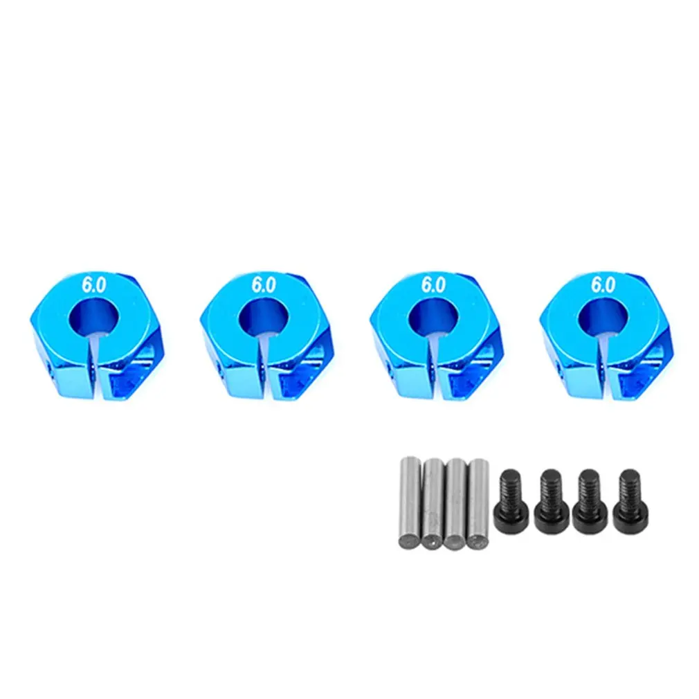 Алюминиевая Шестигранная гайка для колеса толщиной 6 мм 4 шт./лот с штифтами