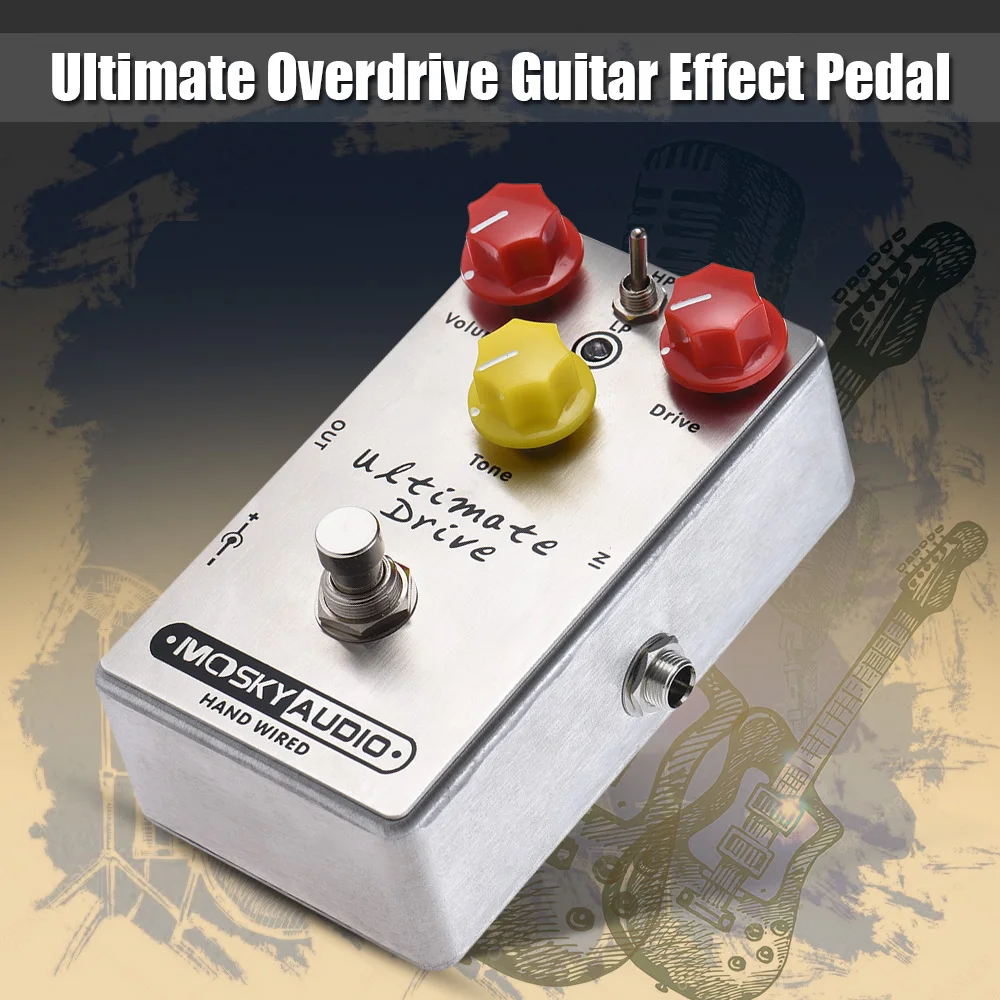 MOSKY Окончательный Привод педаль для гитарного эффекта овердрайв полная