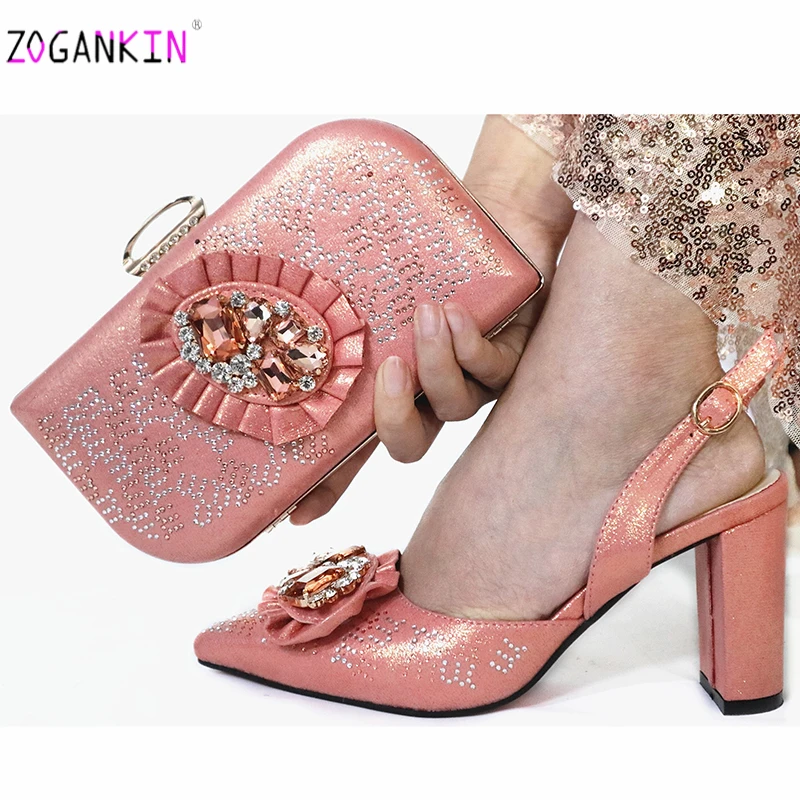 Новейшая Свадебная Сумка-клатч персикового цвета подходит к Африканской женской