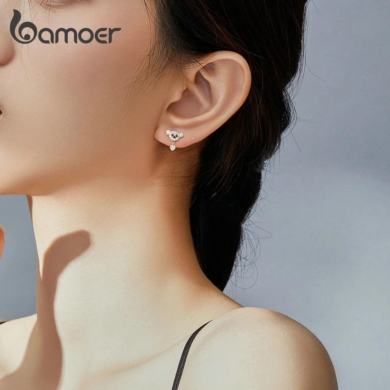 Женские гипоаллергенные серьги bamoer GXE788|Серьги-гвоздики| |