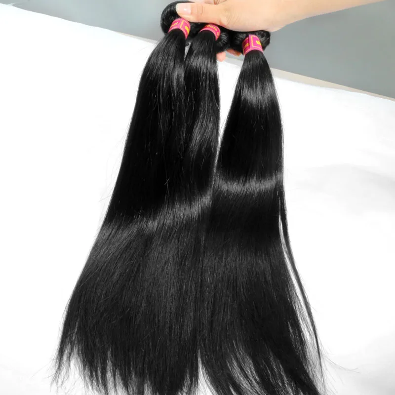Addbeauty, 30, 32, 34, 36, 38, 40 дюймов, бразильские волосы remy, волнистые пряди, прямые человеческие волосы для наращивания, натуральный цвет, двойной рисунок