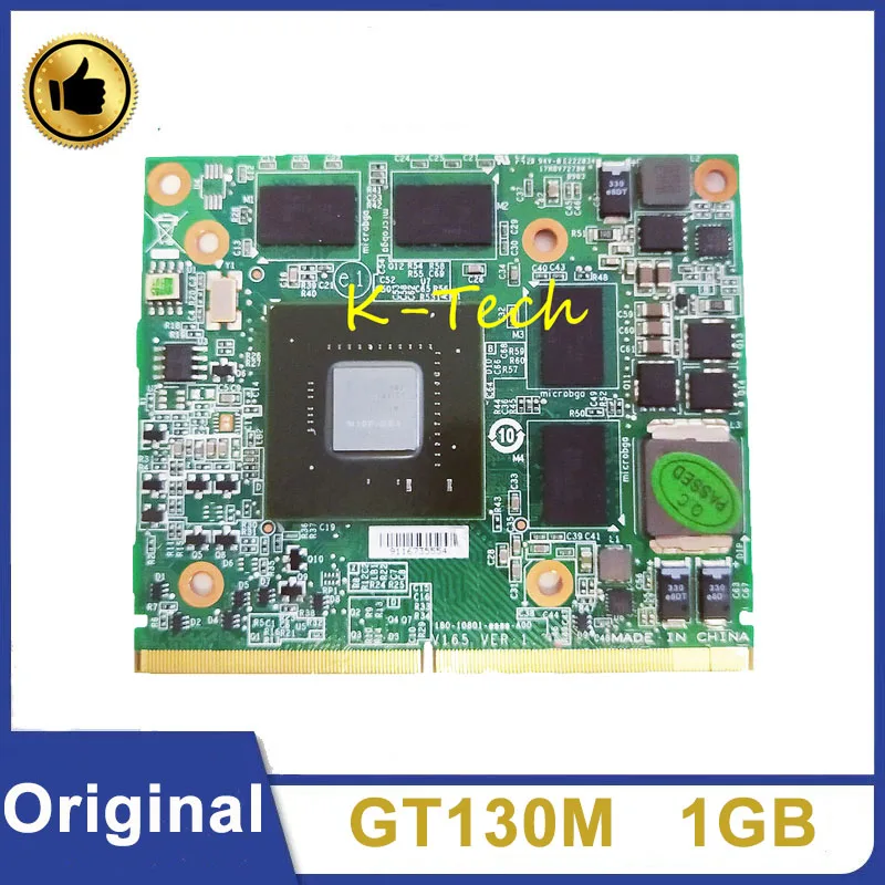 Оригинальная GT130M GT 130M 1 ГБ фотографическая Видеокарта VGA для Acer 5935 7738 5739 замена