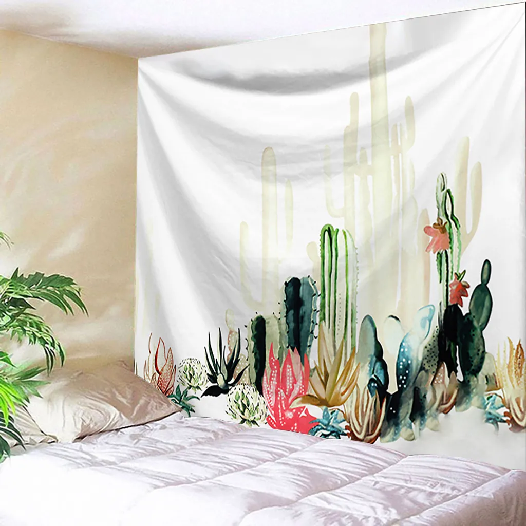 Ouneed гобелен С КАКТУСОМ акварельным принтом пляжные полотенца украшение банные