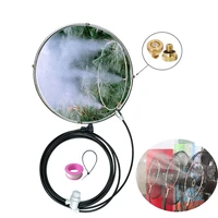 14 stainless steel misting ring kit for mist fan with 4 brass nozzles 316 thread 1 filter 1 pcs 34 faucet connector