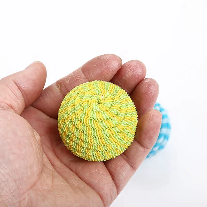 1 Pc Pet Cat Elastic Thread Rolling Ball Tease Rope Toy Bone Mouse Interactive Toys For Dog Playing Game Solving Boredom | Дом и сад