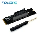 Новейшая модель; NGFF M2 на PCI-E 4X переходная карта M.2 M ключ к PCIe X4 адаптер с Светодиодный индикатор SATA стояк силовой проводки для майнера биткоинов добычи полезных ископаемых