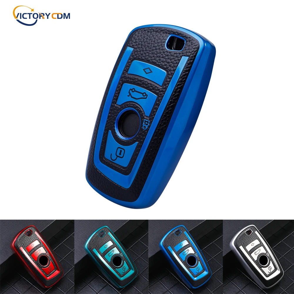 

Car Key Case Cover for BMW 520 525 f30 f10 F18 118i 320i 1 3 5 7Series X3 X4 M3 M4 M5 E34 E90 E60 E36 Fob bag key chain