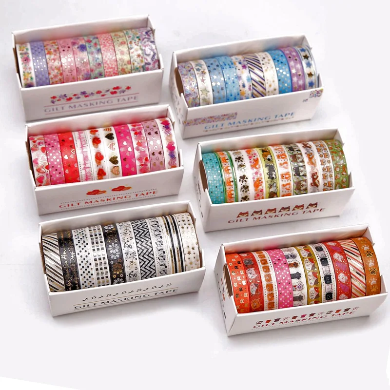 10 шт./партия японский васи ленты изоляционная лента Скрапбукинг канцелярские