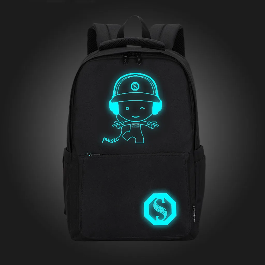 Мужской модный рюкзак MAIOUMY 2019 фосфоресцирующий для скейтборда с мультяшным