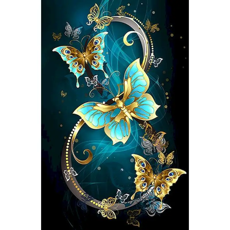 

GATYZTORY 5d Diamond Painting New Arrivals Animal Diamond Embroidery Cross Stitch Butterfly Rhinestones Full Mosaic Home Decor