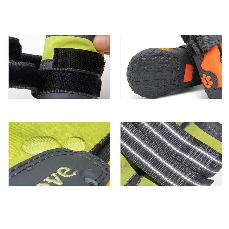 Собака модная обувь длядомашних животных Водонепроницаемый ткань большая