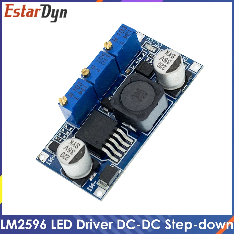 Светодиодный драйвер LM2596 DC-DC, понижающий Регулируемый Модуль питания CC/CV, зарядное устройство для аккумуляторов, регулируемый модуль постоянного тока LM2596S