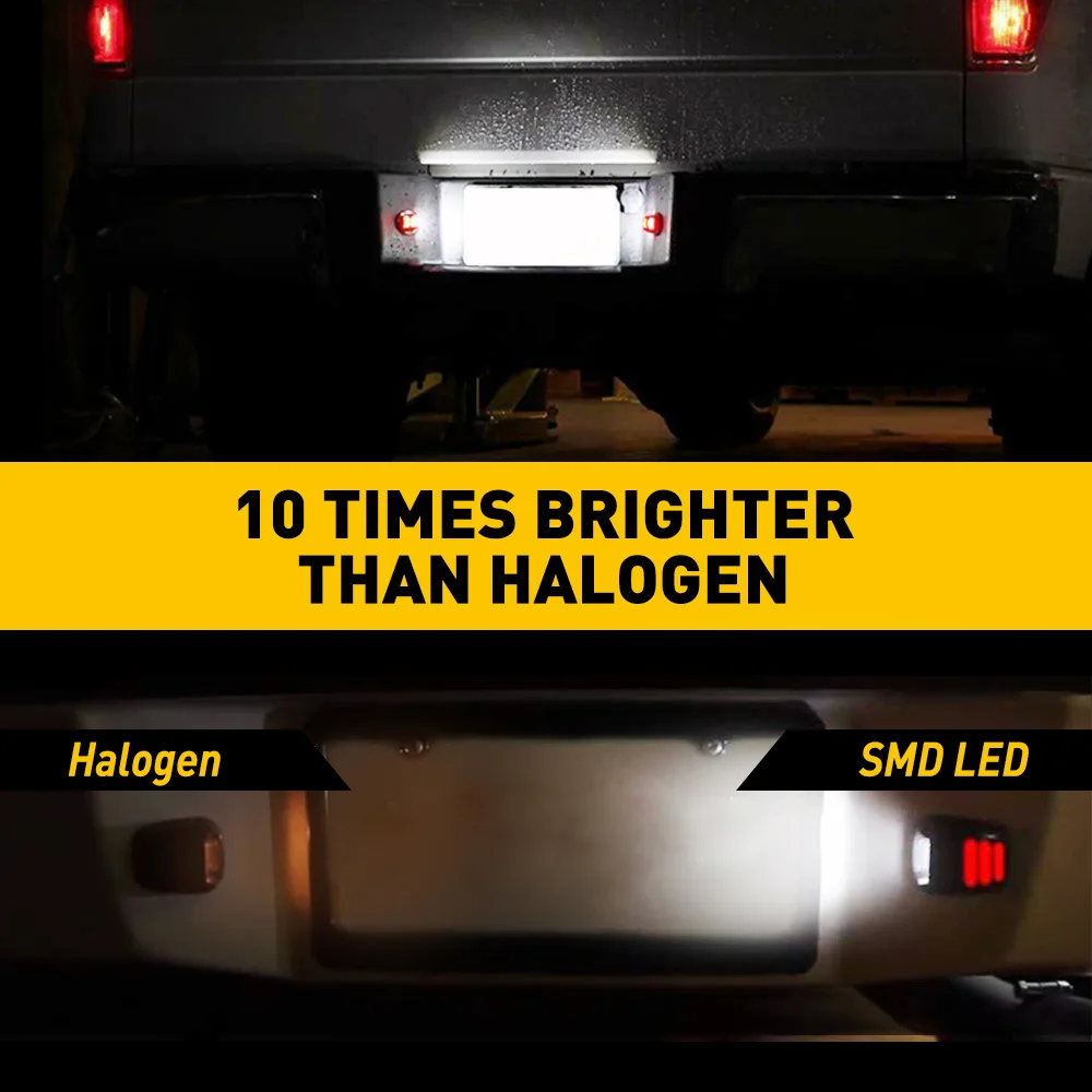OXILAM белый красный 18SMD светодиодный номерной знак для Nissan Navara D40 Frontier Armada Titan Xterra