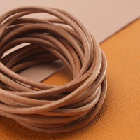 genuine leather cord 1 5 meters string lace rope natural veg tan leather strap strings woven rope necklace 1 5mm