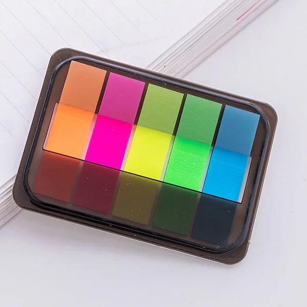 Kawaii блокнот для заметок креативные милые цветные флуоресцентные Липкие заметки