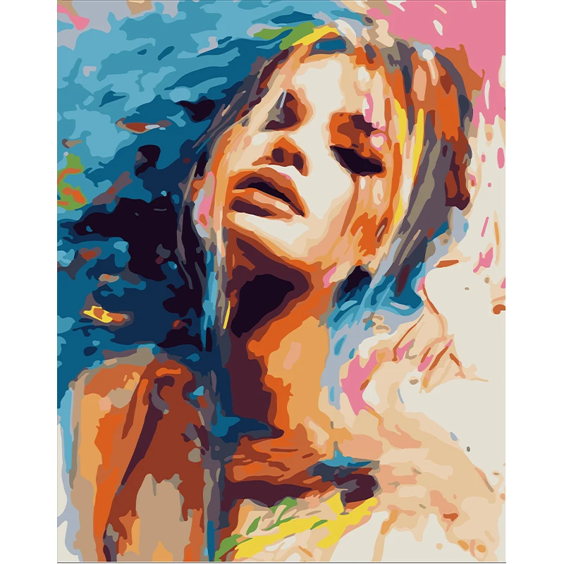 

Woman Paint By number Surprise Gift art supplies dropship DIY Coloring Tools picture Beautiful Painting By Numbers