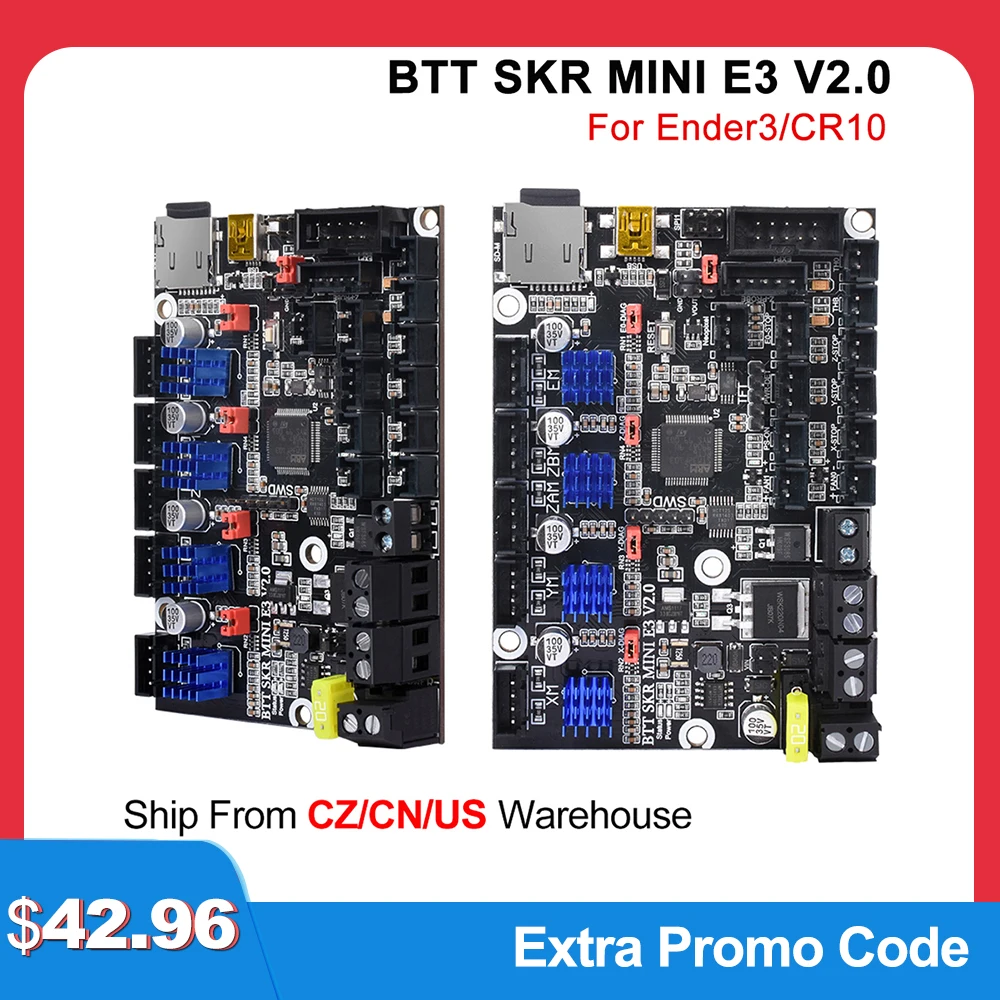 BIGTREETECH SKR MINI E3 V2 32Bit 3D Motherboard TMC2209 3D Printer Parts For Ender 3/5 Pro Upgrade BTT SKR V1.4 Turbo SKR 2