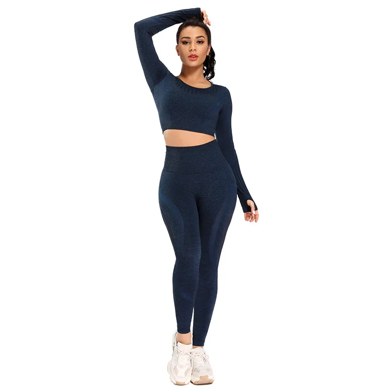 New European American Peach Hip Yoga Suit Female Seamless High Waist Tight Quick-drying Breathable Sportswear |