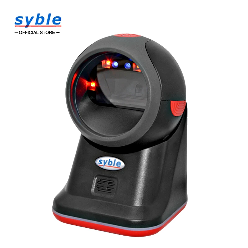

1D/2D Omnidirectional Desktop Barcode Scanner Hands-Free Bar Code Reader with 2M USB Cable XB-8608G