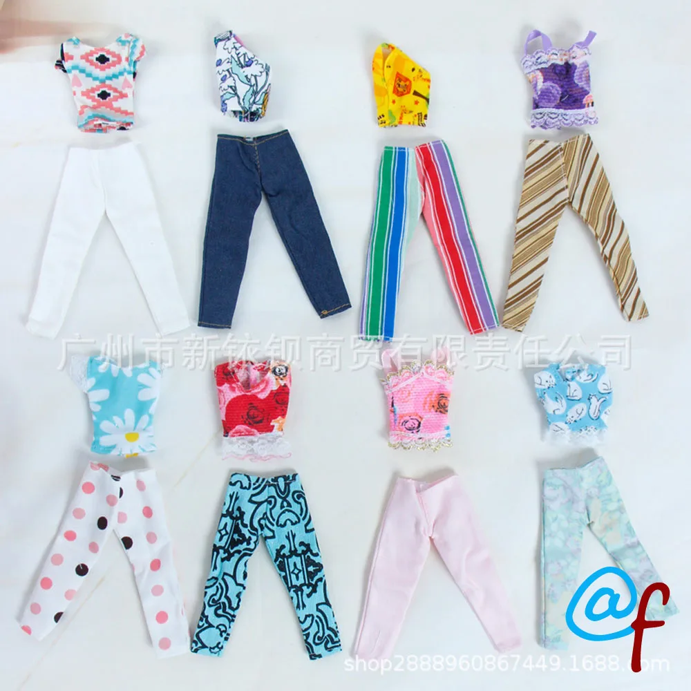 1 комплект кукла с мультяшным рисунком одежда для девочек сделай сам 1/6 г. платье