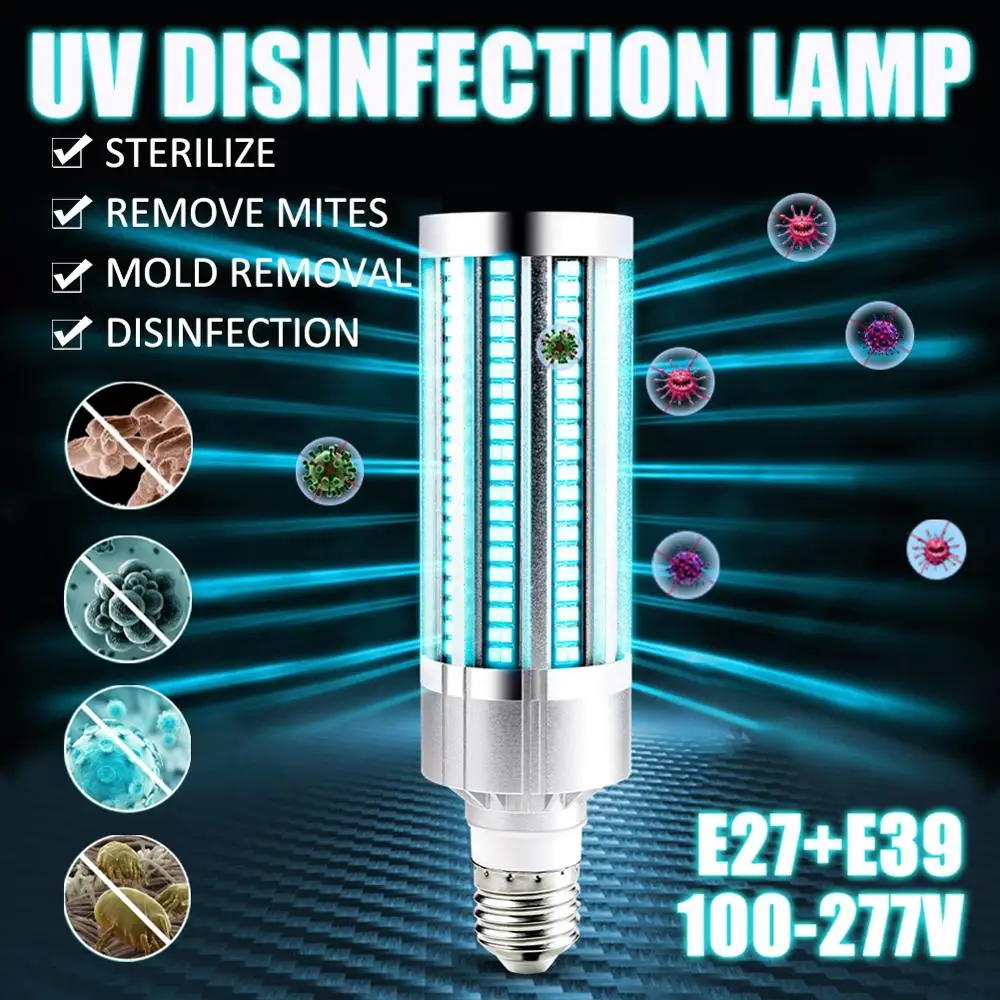 60 Вт Автомобильная УФ лампа кварцевая бактерицидная дезинфекция UVC