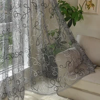 mrtrees bird nest sheer curtain for living room kitchen curtains dots embroidered bedroom tulle for windows treatment panel