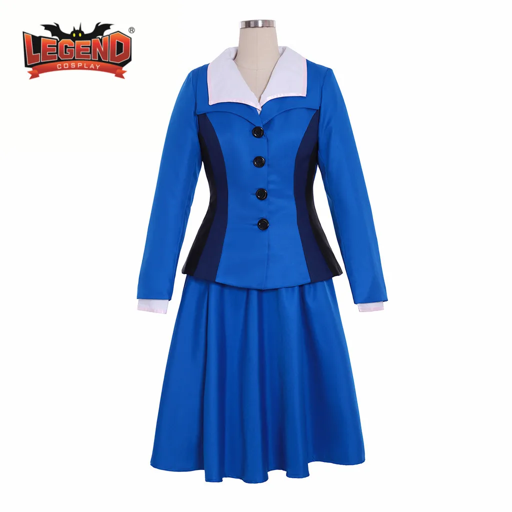 Пегги Картер Косплей Костюм Униформа агент синий костюм косплей | Тематическая