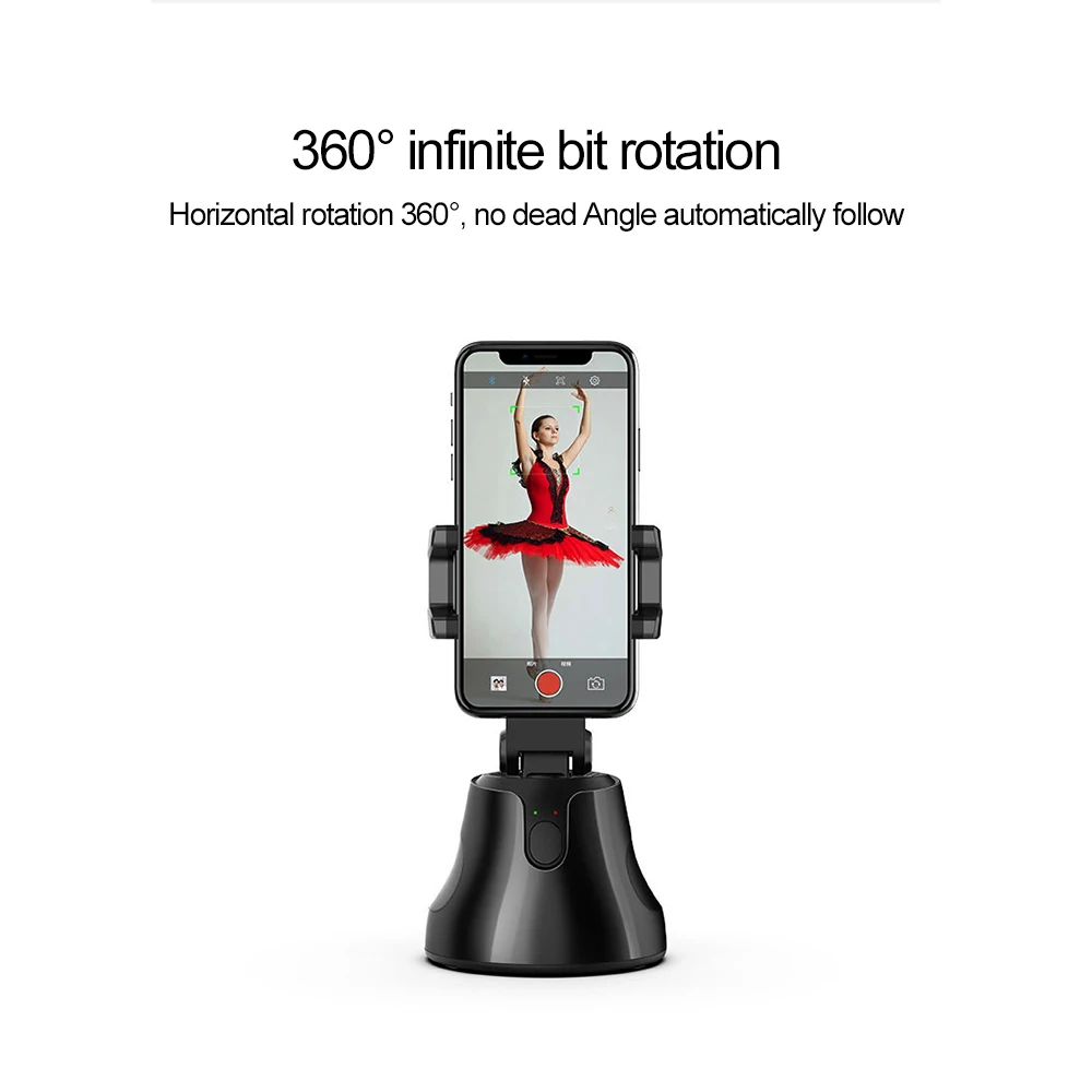 Гибкий штатив для IPhone Huawei с автоматическим отслеживанием лица и поворотом на 360
