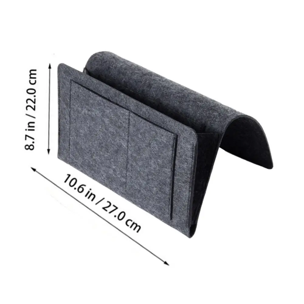 

Wardrobe Organizer Bed Storage Bag Pocket Felt Anti-slip Closet Bedside Hanging Holder for Bedroom, Sofa Bedroom Home Decoration