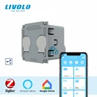 Основание для сенсорного экрана LIVOLO ZigBee, переключатель сделай сам с 2 видами Креста, без пластины и панели, для замены, товары сделай сам