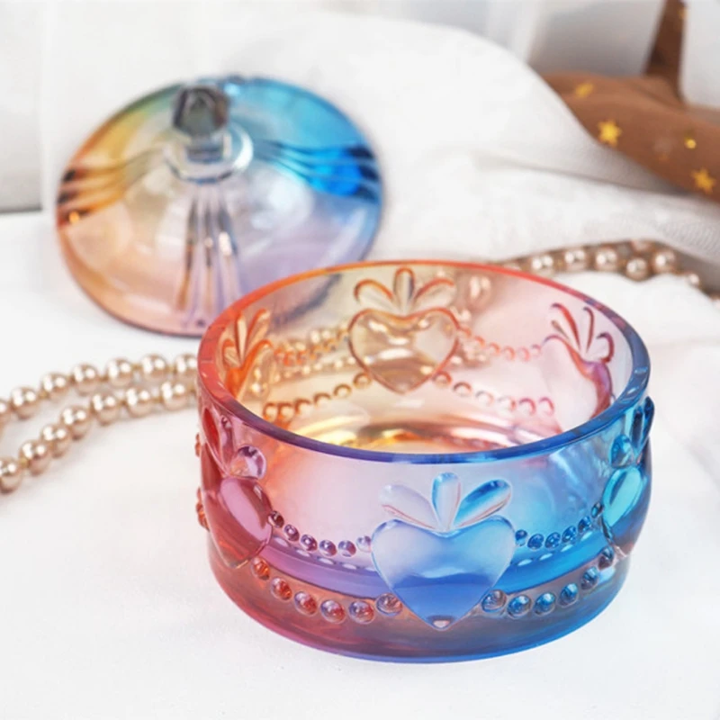 

Cute Gift Boxes with Lid Resin Mold Jewelry Storage Container Resin Casting Mold R7RF