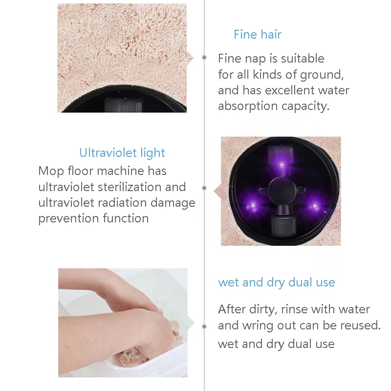 

Auto Robot Vacuum Cleaner Cleaning Home Automatic Mop Dust Clean Functional for &Wet Floors&Carpet