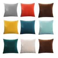 velvet pillow case cushion cover 45x45 nordic sofa office waist cushions bedside large backrest pillows for sleeping home decor