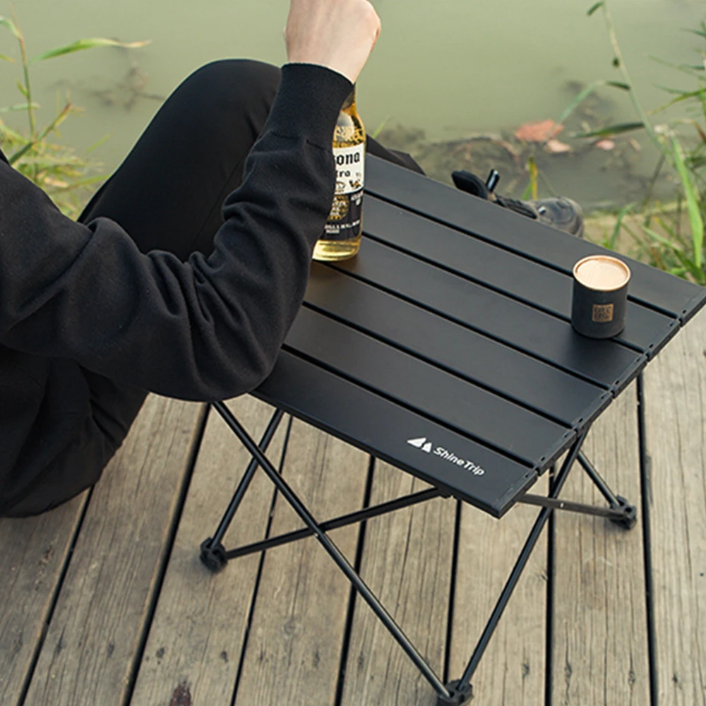 

ShineTrip Outdoor Picnic Table Portable Folding Outdoor Desk Ultralight Foldable Barbecue Hiking Camping Fishing Table