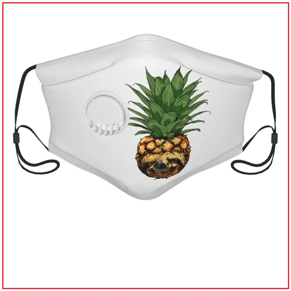 

Pineapple SlothPineapple Sloth Kids Men Women Face Mask Washable Cloth Designer Funny Training Facemasks Cooling Designs Mask