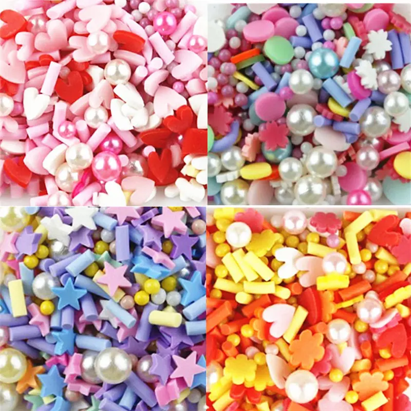 Наполнитель из полимерной глины и бисера смешанный фруктовый наполнитель