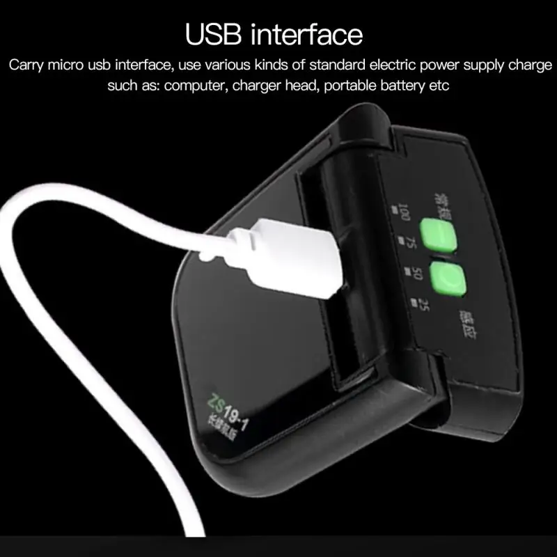 

6Led Headlamp Adjustable USB Rechargeable Sensor Cap Hat Clip Lamp Waterproof Body Motiom Sensor Clip-on Headlamp Hat