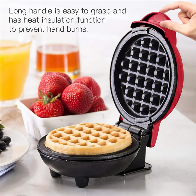 

220V Mini Electric Waffles Maker Bubble Egg Cake Oven Breakfast Waffle Cooking Machine Waffle Pot Non-stick pan for Kitchen 50
