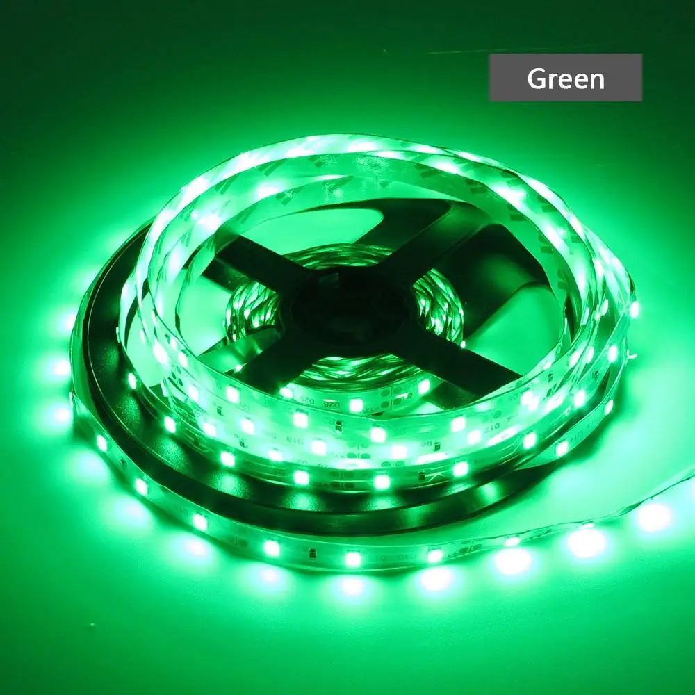 USB DC 5V СВЕТОДИОДНАЯ лента SMD 2835 5M не водонепроницаемая гибкая 60LED/M подсветка для